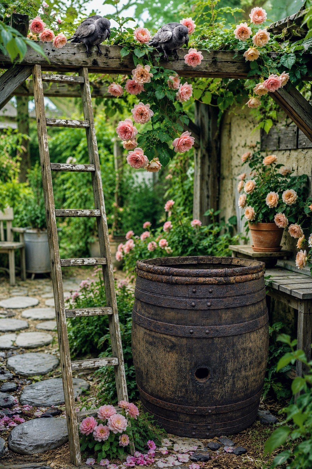 Decoratief Wijnvat / Houten Ton, Ophalen