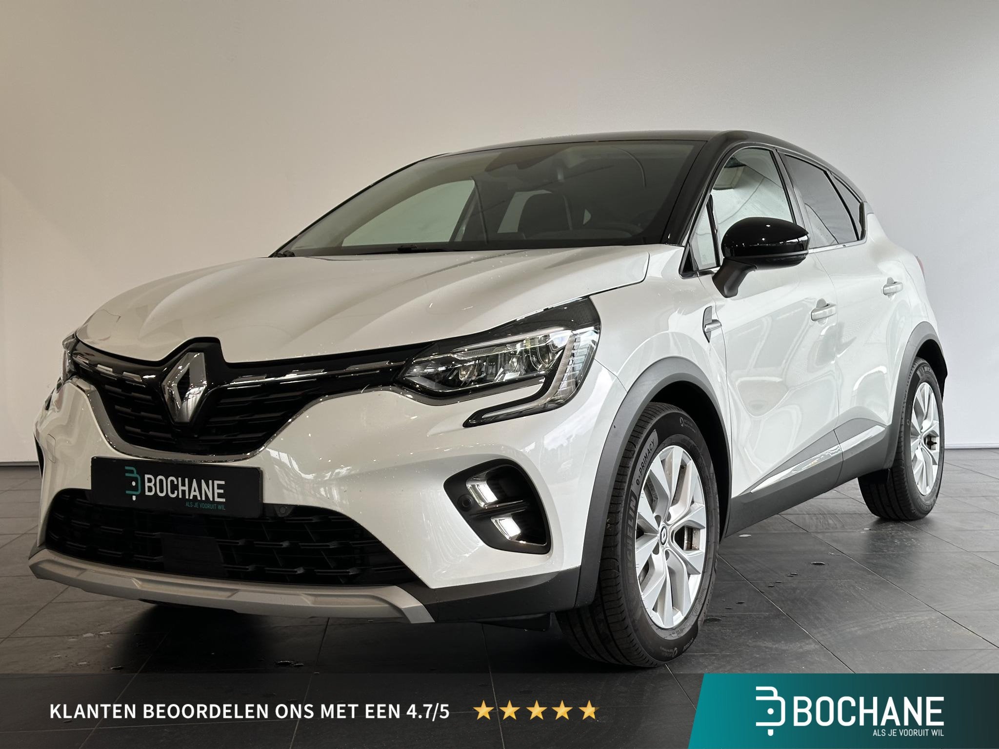 Renault Captur 1.6 E-Tech Hybrid 145 Intens AUTOMAAT | NAVIG, Gebruikt, Leder en Stof, Origineel Nederlands, Bedrijf