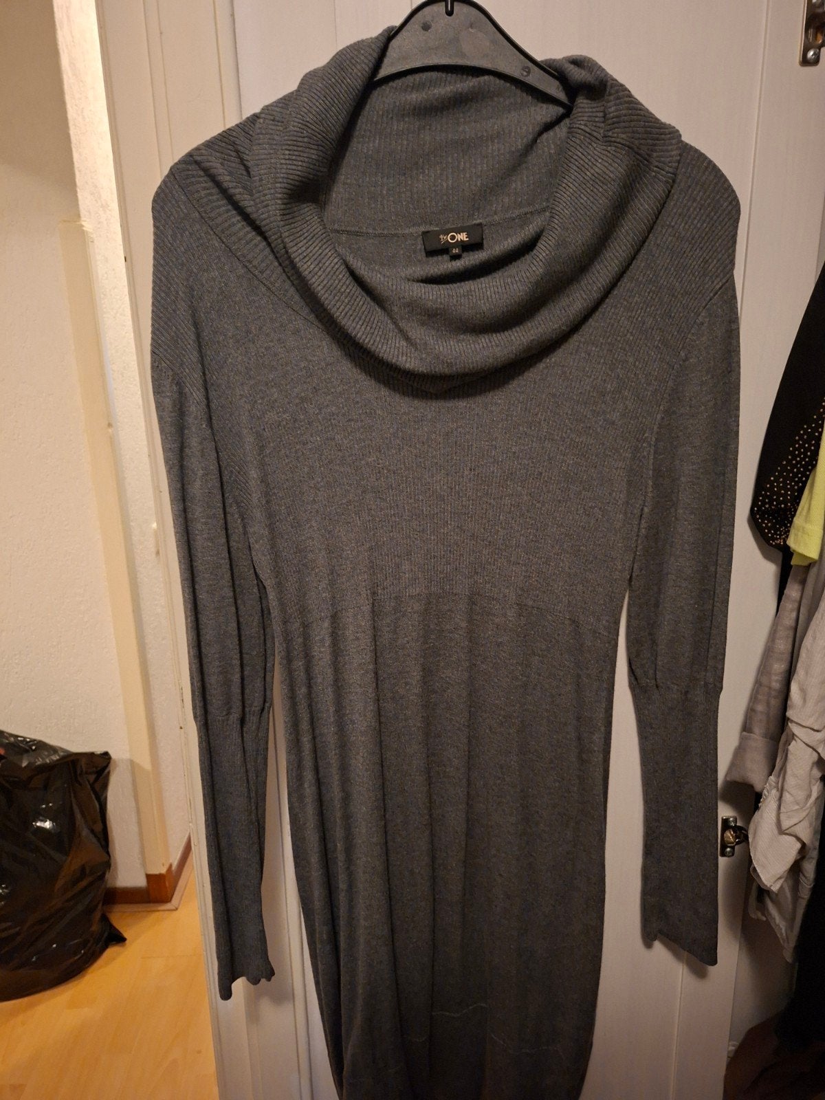 Tricot lange trui/ jurk  Be One, Ophalen of Verzenden, Zo goed als nieuw, Maat 42/44 (L), Grijs
