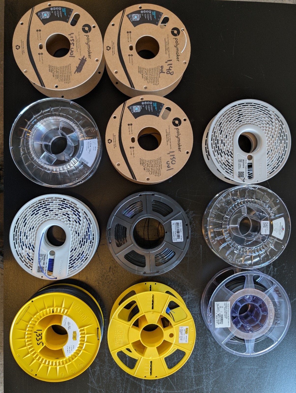 Diverse 3D-printer filamenten (ASA, PETG, TPU, ABS, CF), Computers en Software, 3D-printerbenodigheden, Ophalen, Zo goed als nieuw