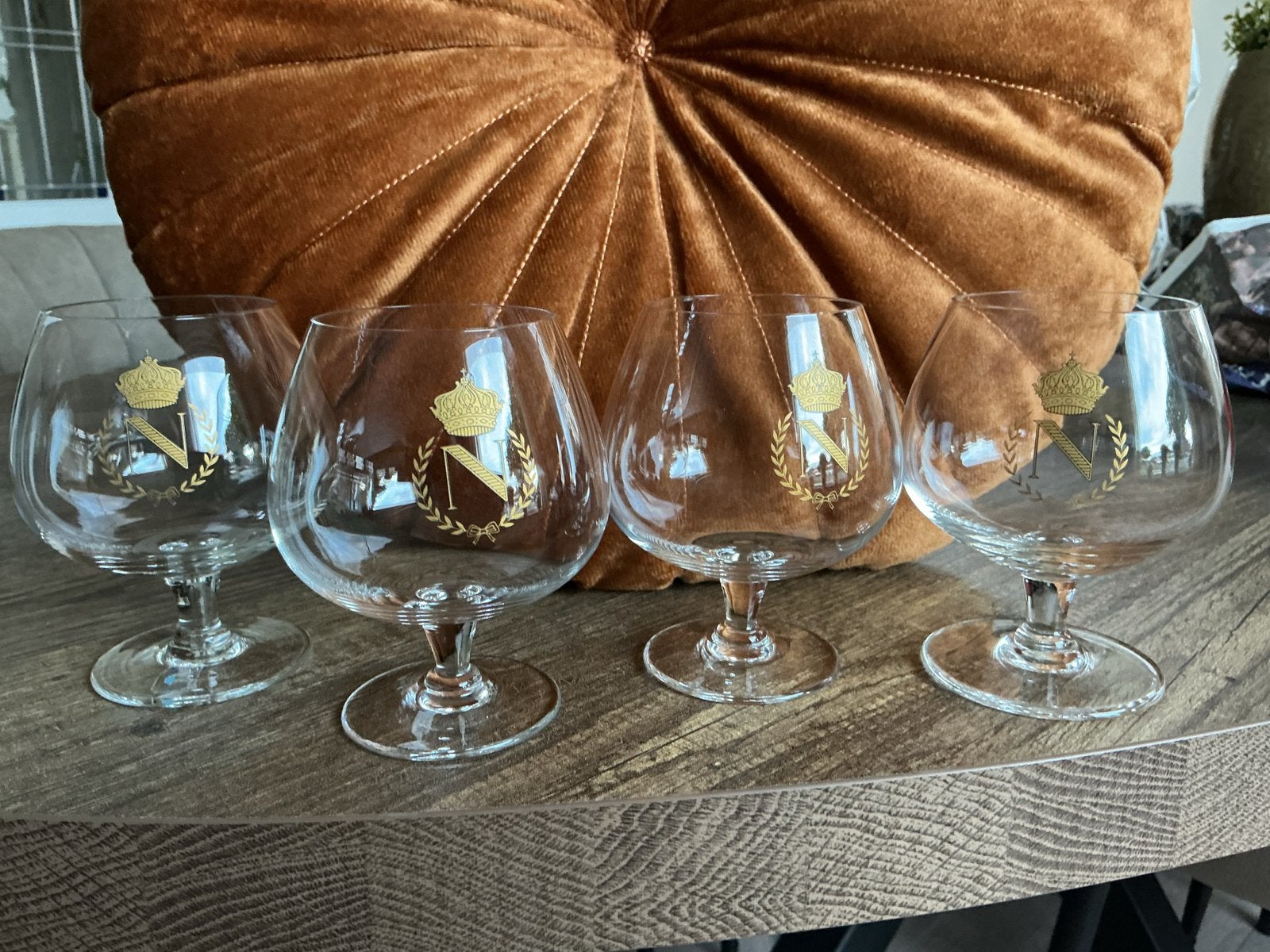 4 vintage Napoleon Cognac Glazen, Antiek en Kunst, Ophalen of Verzenden
