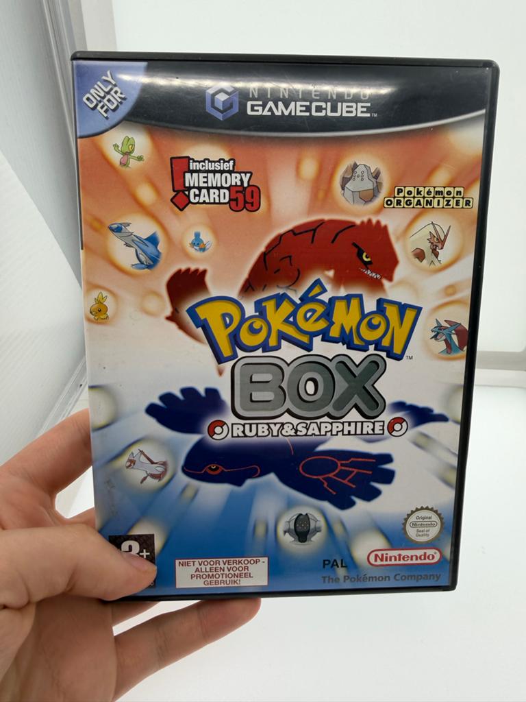 Pokémon Box Ruby & Sapphire GameCube (Niet voor verkoop), 1 speler, Ophalen of Verzenden, Zo goed als nieuw, Role Playing Game (Rpg)