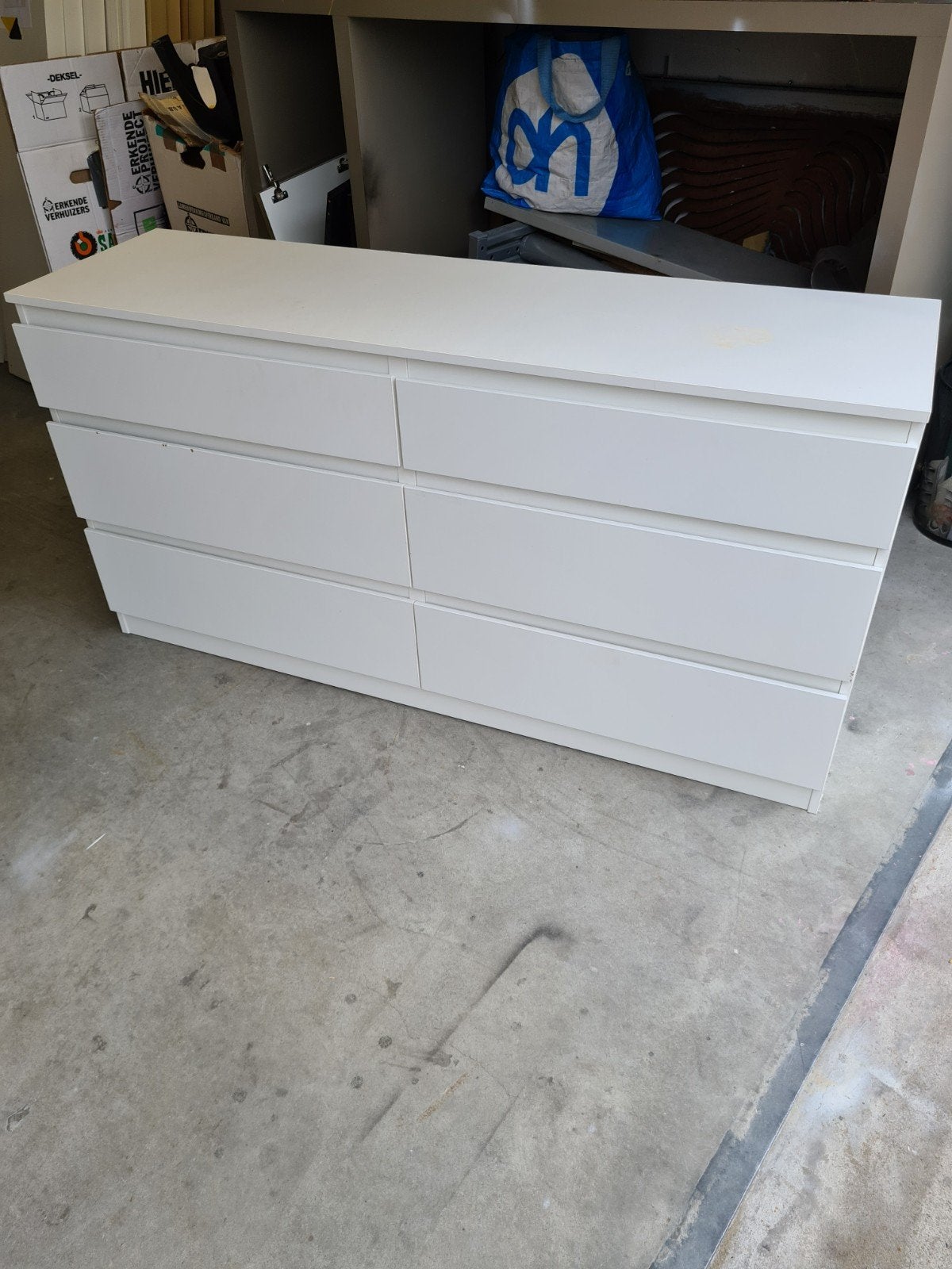 mooie ikea malm ladekast met 6 ruime lades, Ophalen, 50 tot 100 cm, Zo goed als nieuw, 3 of 4 laden