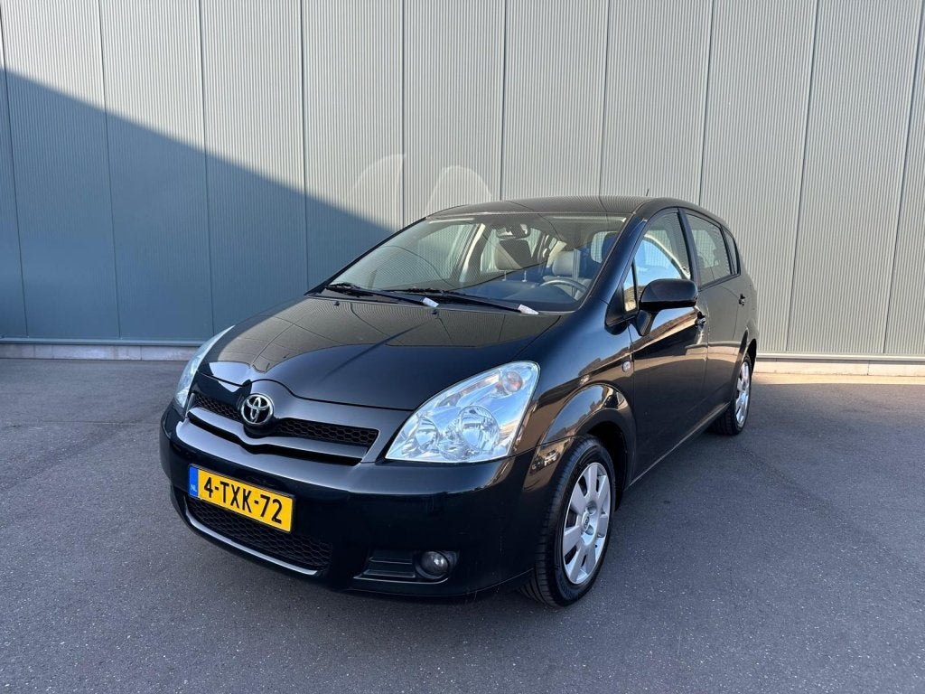 Toyota Verso 1.8 VVT-i Terra 7p. CLIMA AIRCO | ONDERHOUDSBOE, Auto's, Toyota, 129 pk, 7 stoelen, Zwart, Bedrijf