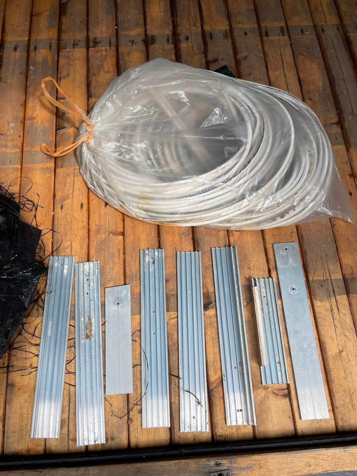 Kanaalplaten rubber 58meter en restprofielen 40cm, Overige materialen, Overige kleuren, Overige typen, Ophalen of Verzenden