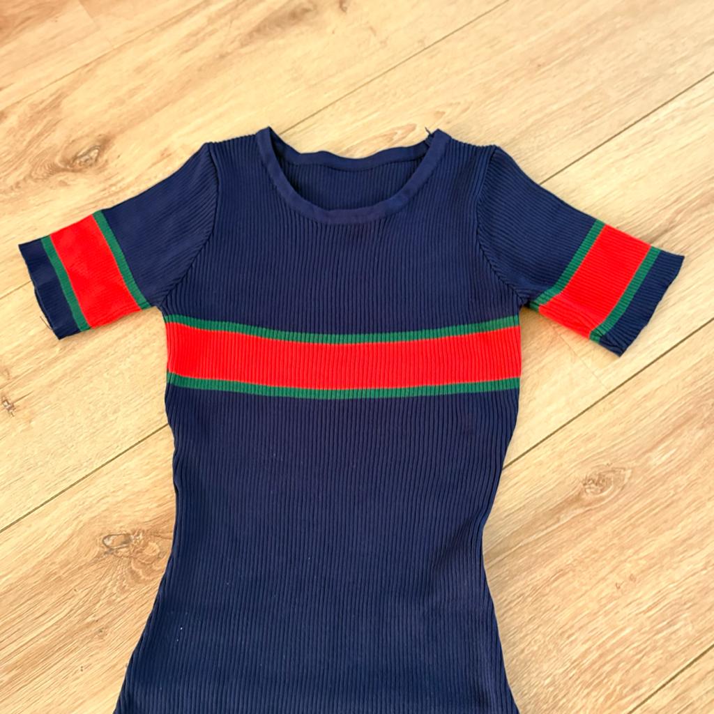 Stijlvolle ribgebreide jurk maat S/M - Zo goed als nieuw, Kleding | Dames, Jurken, Ophalen of Verzenden, Maat 36 (S), Gedragen
