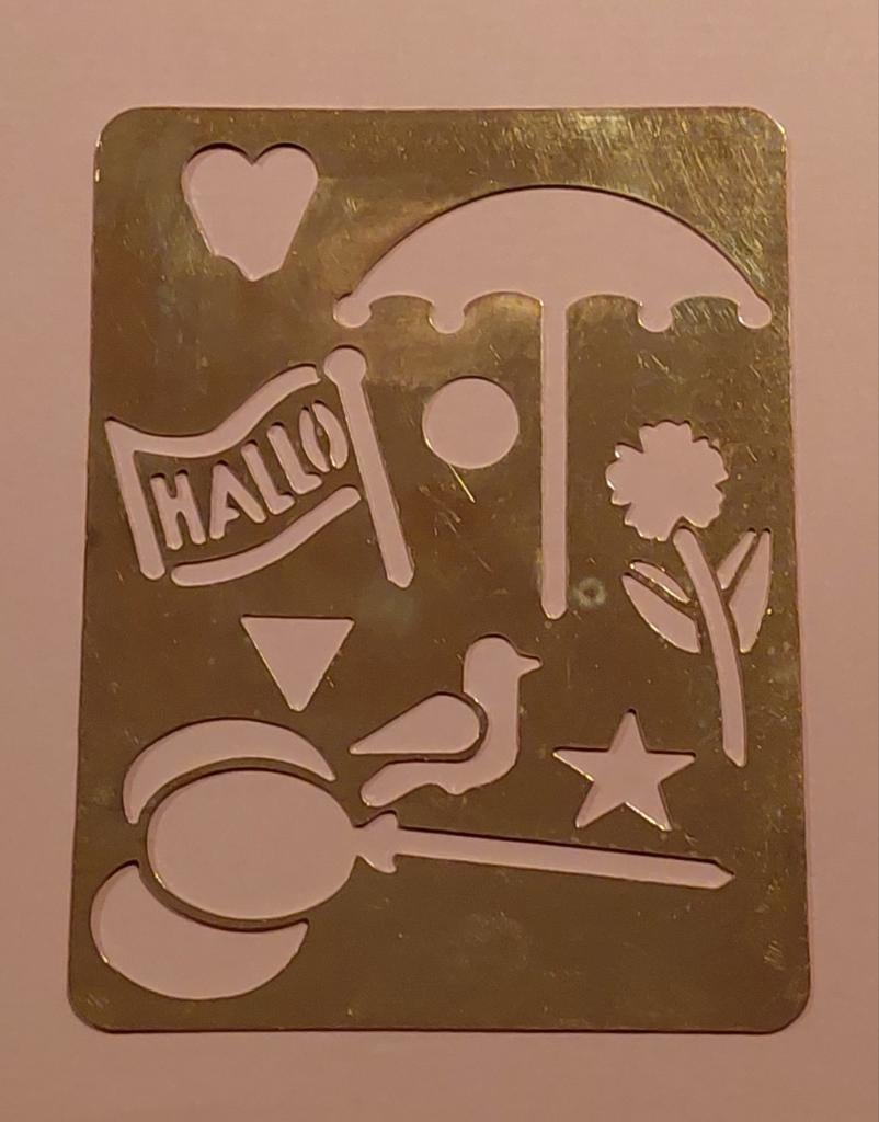 Embossing mal (messing), Ophalen of Verzenden, Zo goed als nieuw, Overige thema's, Pons of Mal
