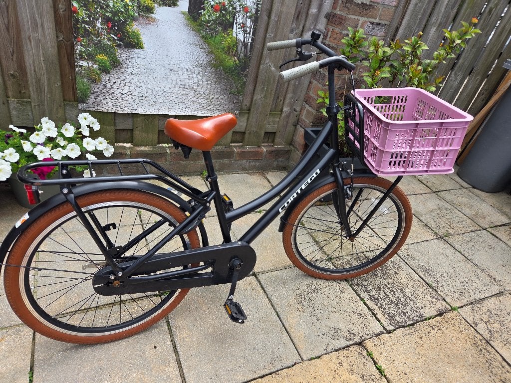 zwarte meiden fiets 24 inch, Ophalen, Terugtraprem, Gebruikt, 24 inch
