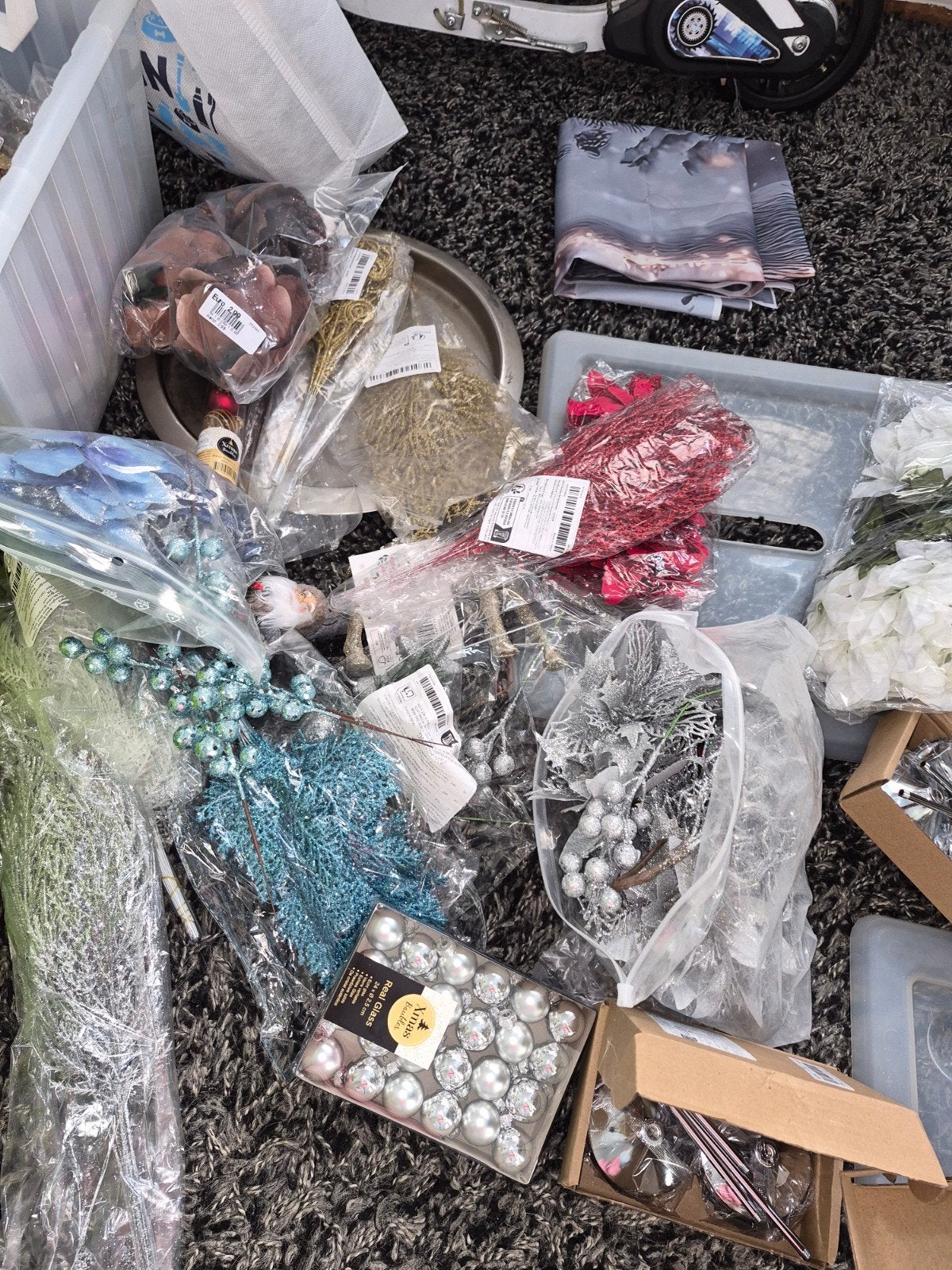 veel spullen voor kerst stukken te maken, Ophalen