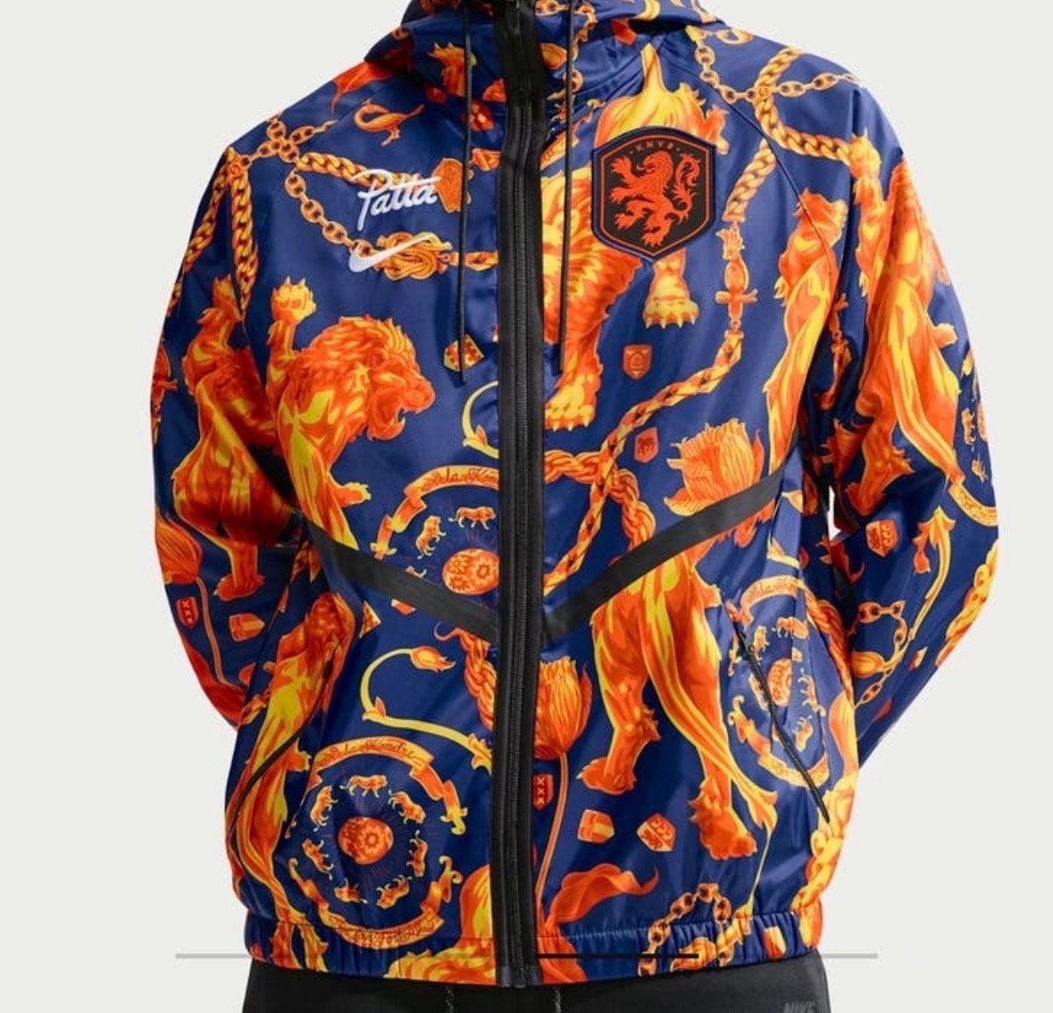Patta x Nike KNVB Anthem Jacket - Maat XL - Origineel, Ophalen of Verzenden, Nieuw, Maat 56/58 (XL), Blauw