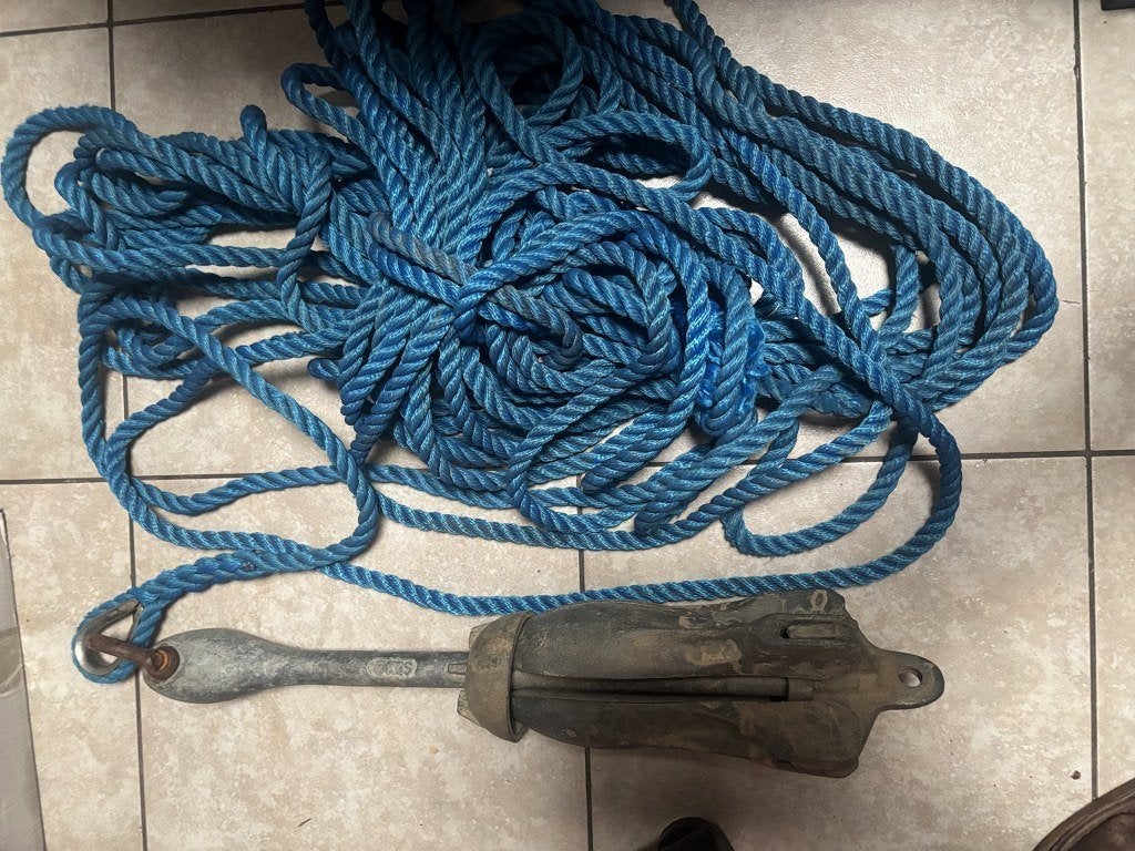 Paraplu anker met ankerlijn, Ophalen, Zo goed als nieuw, Overige typen