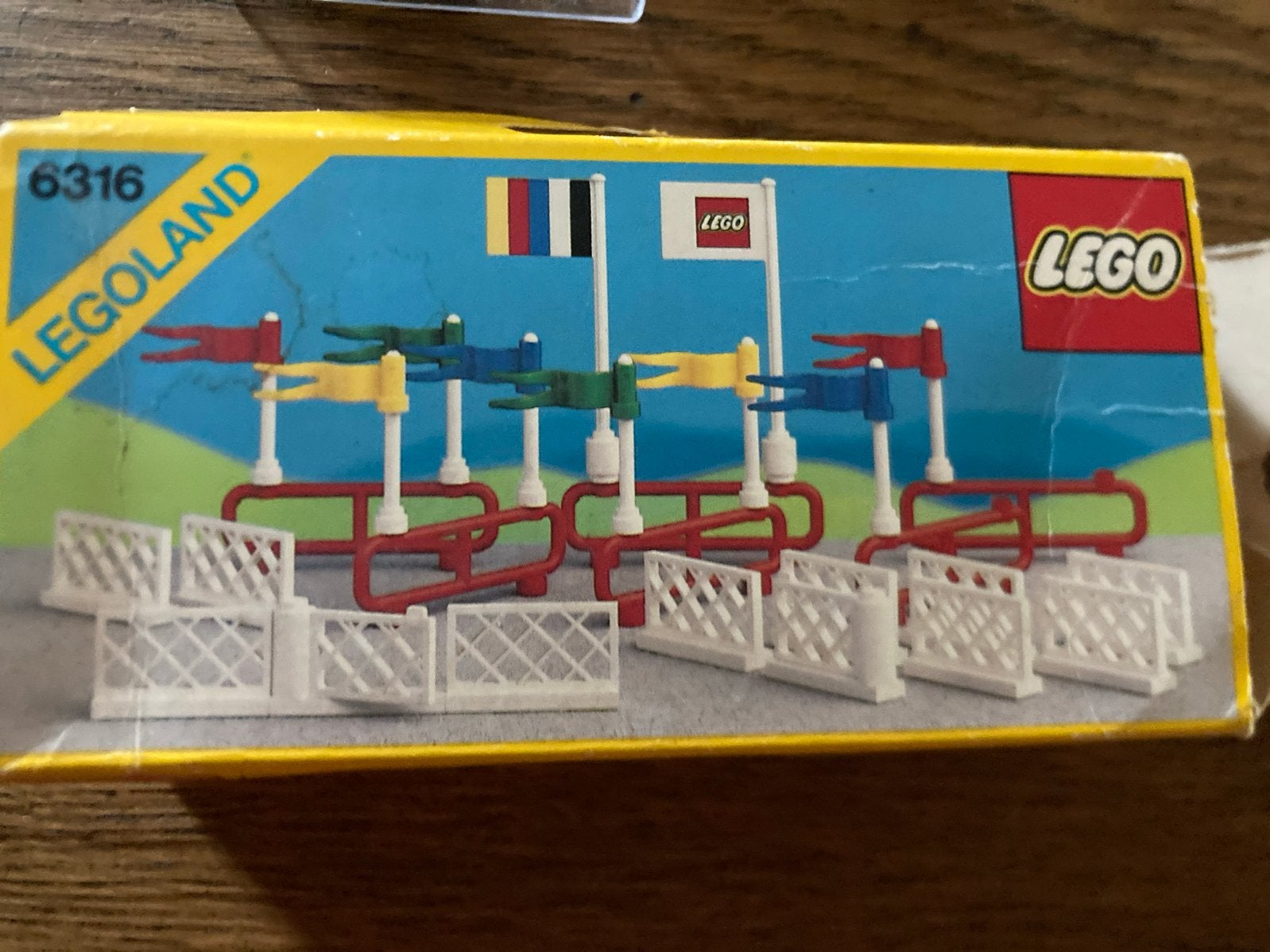 Vintage LEGO 6316 Legoland Fences & Flags set, Gebruikt, Lego, Ophalen of Verzenden, LEGOLAND