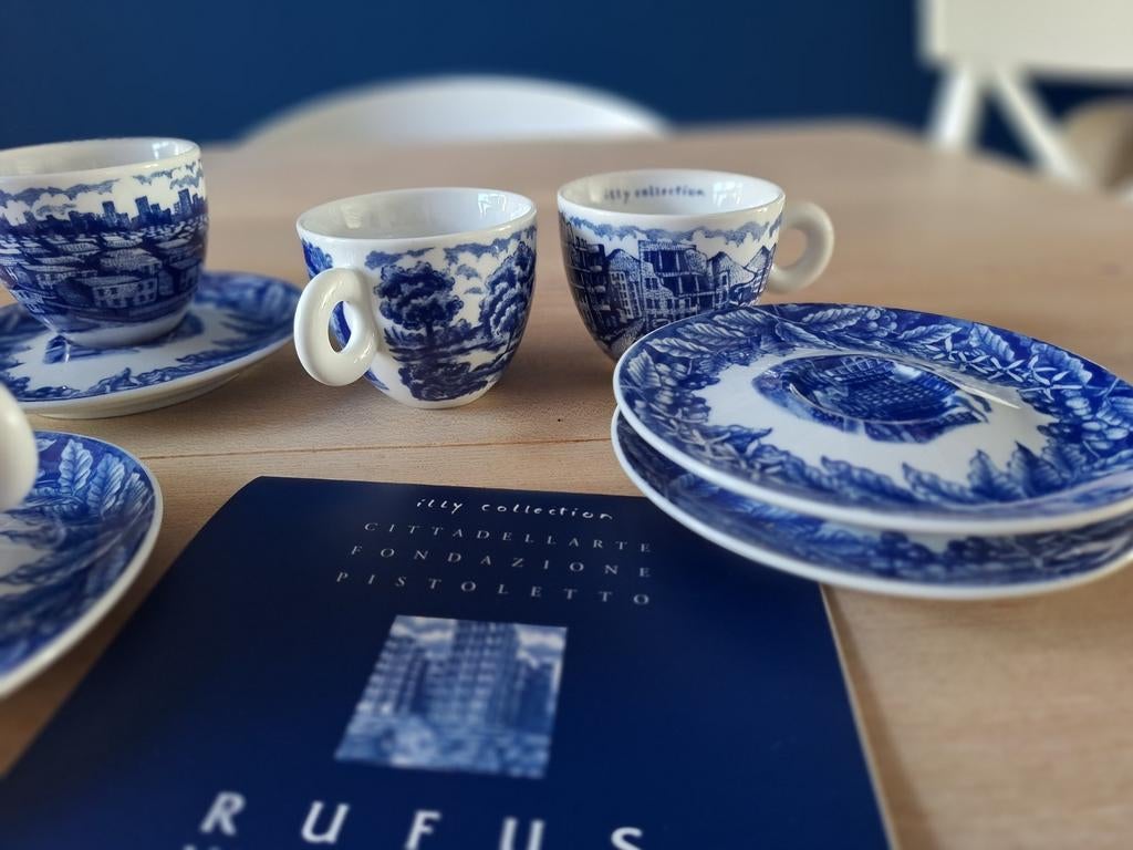 Illy Rufus Willis Collection - Set van 4 kopjes, Ophalen, Zo goed als nieuw, Overige stijlen, Kop(pen) en/of Schotel(s)