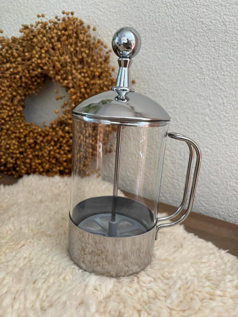 Frabosk Melkopschuimer - Handmatig voor perfect melkschuim, Witgoed en Apparatuur, Melkopschuimers, Gebruikt, Handmatige melkopschuimer