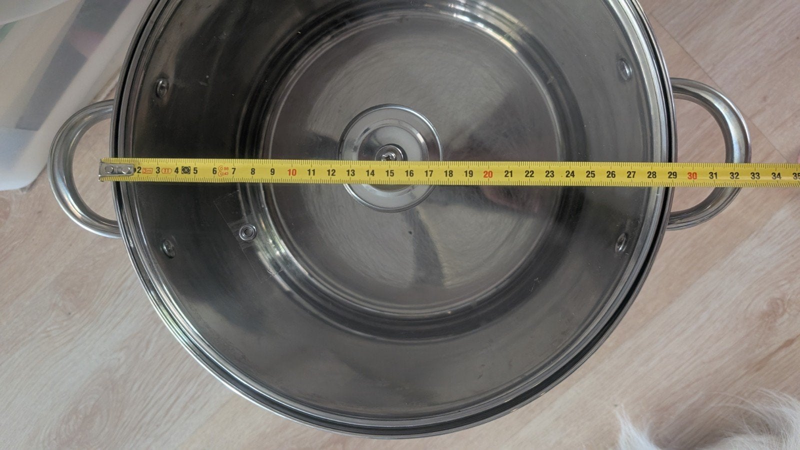 Royalty Line RVS Kookpan met Deksel - 29 cm, Ophalen, Zo goed als nieuw, Rvs