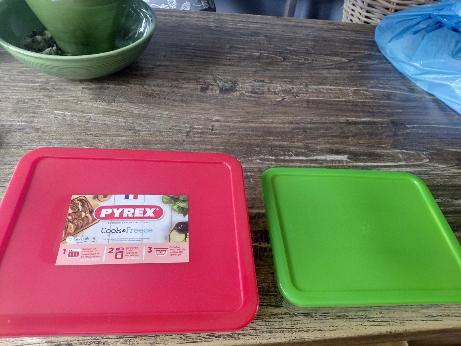 pyrex schalen voor oven, magnetron en vriezer, Ophalen, Nieuw, Schaal, Geschikt voor vriezer