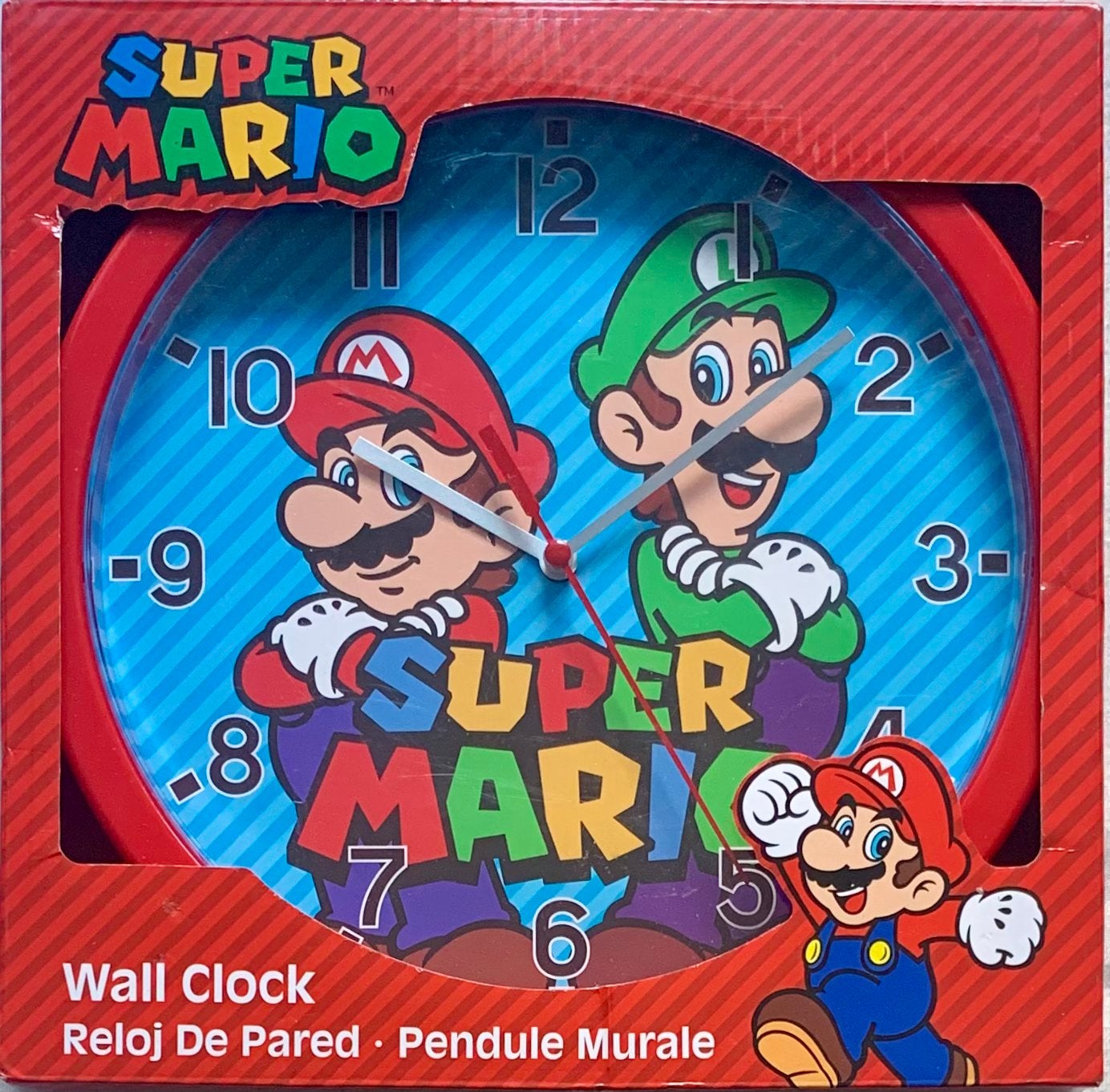 Super Mario Wandklok, Ophalen of Verzenden, Zo goed als nieuw, Wanddecoratie
