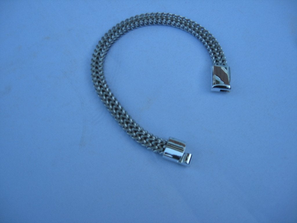Heren Armband, Ophalen of Verzenden, Nieuw, Zilver, Staal