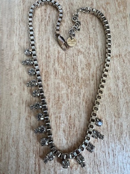 Nieuwe Dyrberg/Kern ketting goudkleurig met Swarovski, Overige materialen, Verzenden, Nieuw, Verstelbaar