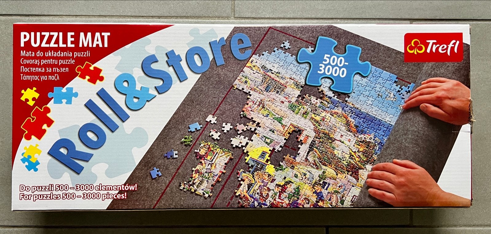 Puzzelmat Roll & Store voor puzzels, Ophalen of Verzenden, Meer dan 1500 stukjes, Nieuw, Legpuzzel