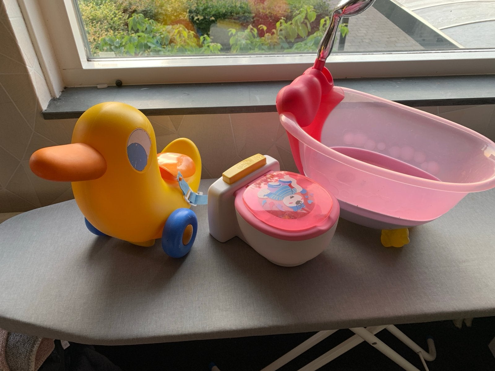 Baby Born badje, potje en eend loopwagen badje, Ophalen of Verzenden, Meisje
