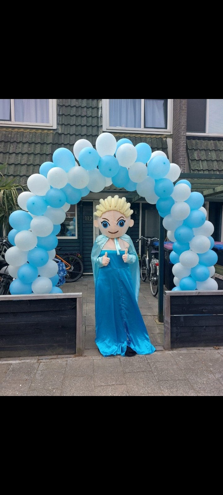 Elsa Mascotte Kostuum - Perfect voor Feestjes en Evenementen, Ophalen of Verzenden