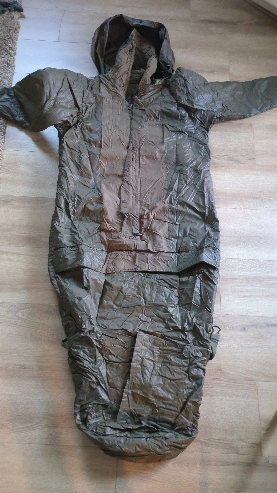 Vintage Duitse militaire slaapzak/bivakzak, Ophalen of Verzenden, Gebruikt