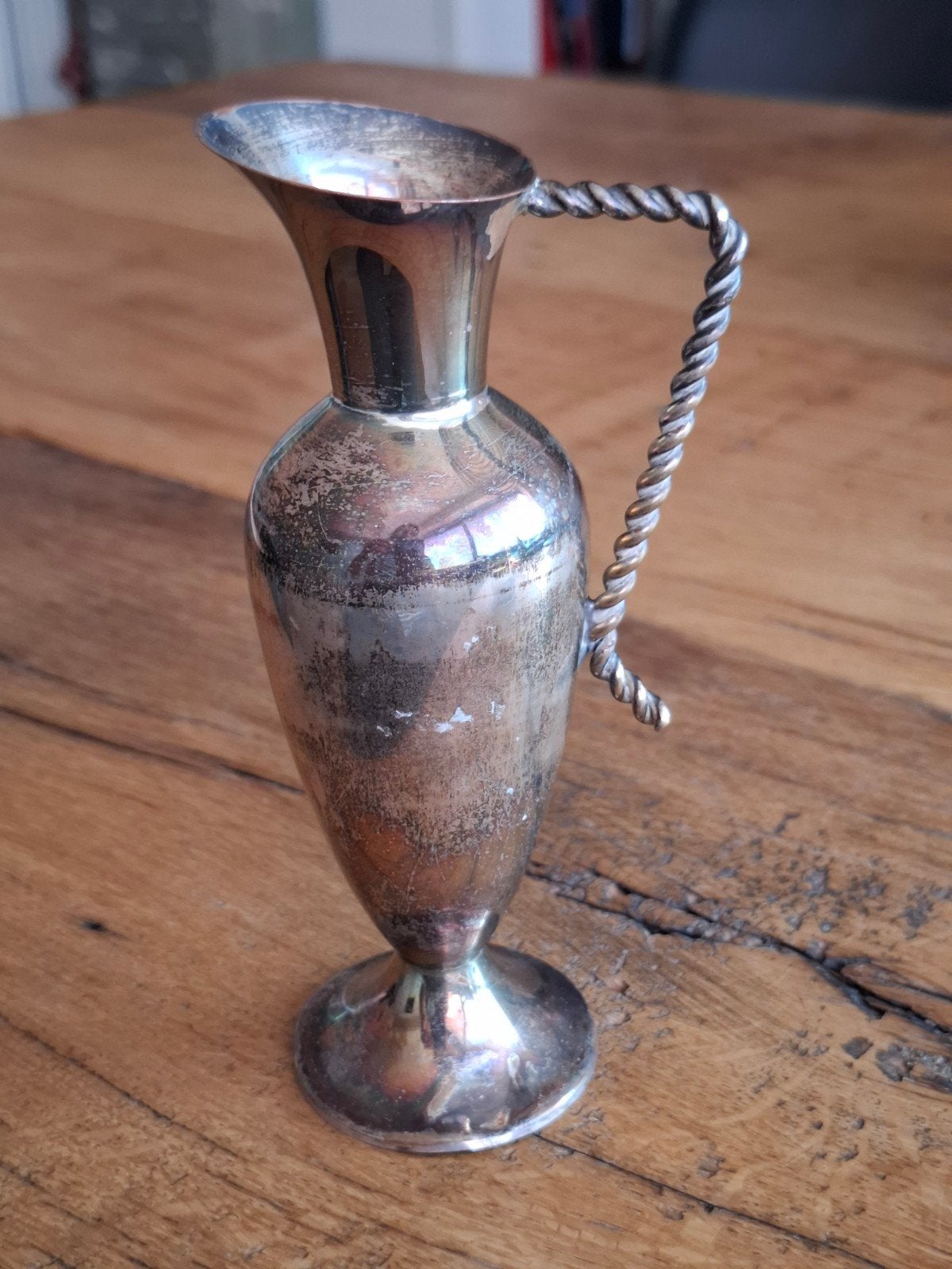 vintage verzilverde schenkkan, Ophalen