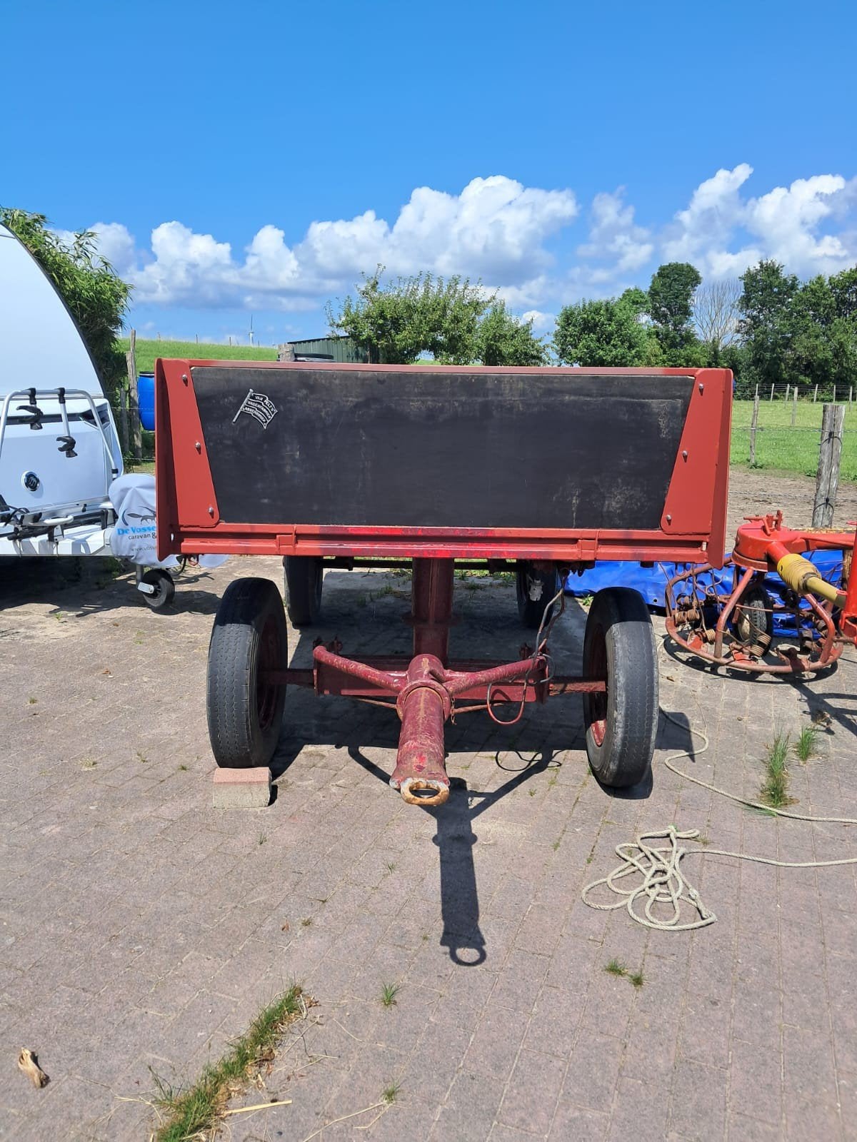 Van Pelt platte wagen, platte kar 3x1,7m, Ophalen, Transport