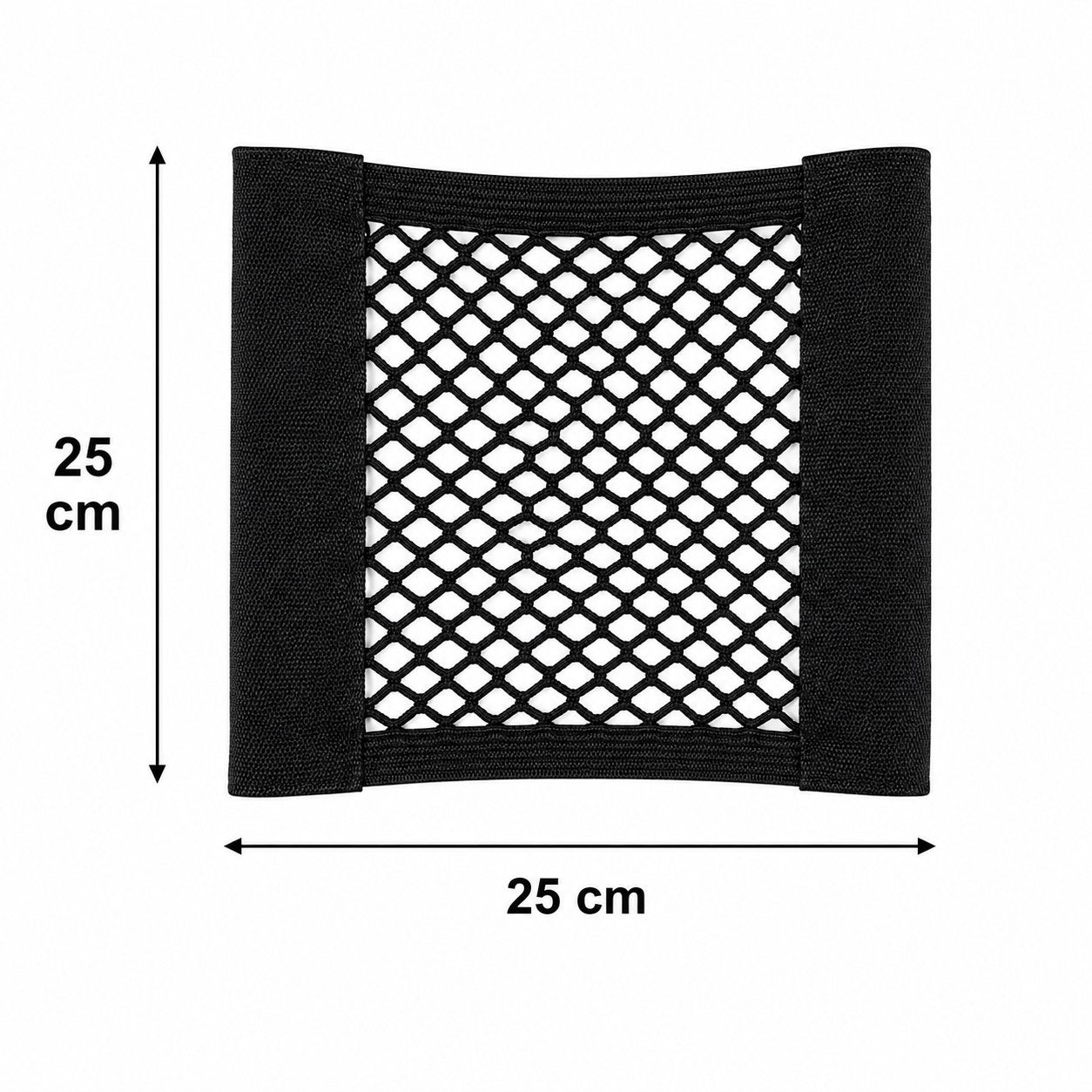 Compact Auto Opbergnet 25x25 cm | Sterk Klittenband | Nieuw, Ophalen of Verzenden, Nieuw