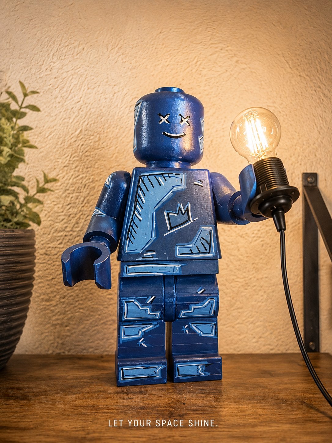 Unieke Limited Edition Lego Lamp - "Let Your Space Shine", Ophalen of Verzenden, Nieuw