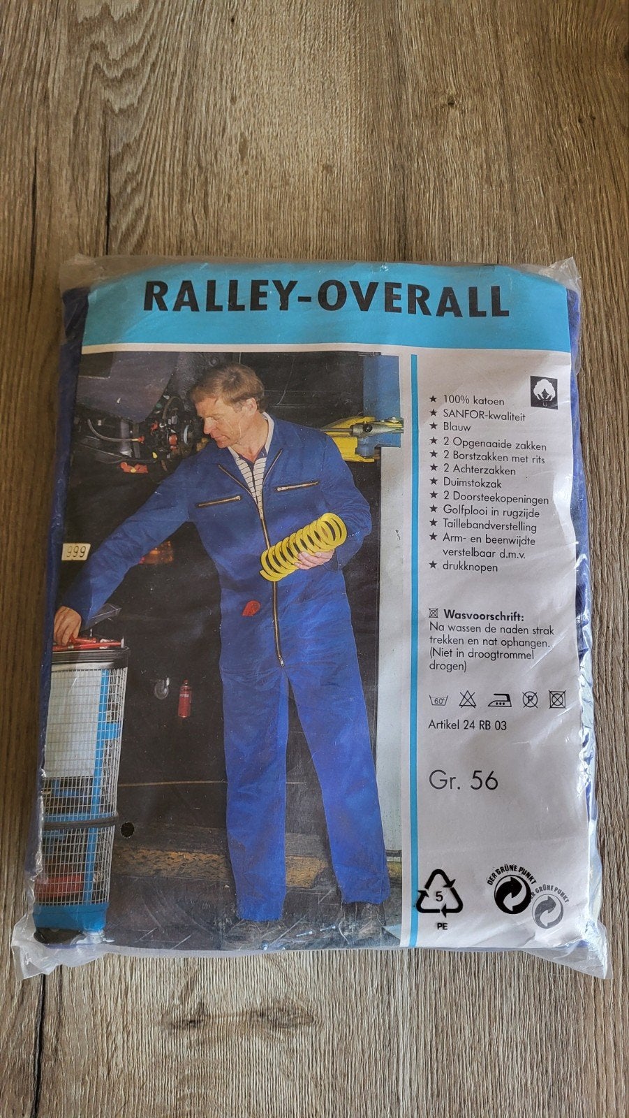 Professionele rally overall. Blauw. Maat 56. Met rits., Ophalen of Verzenden, Nieuw