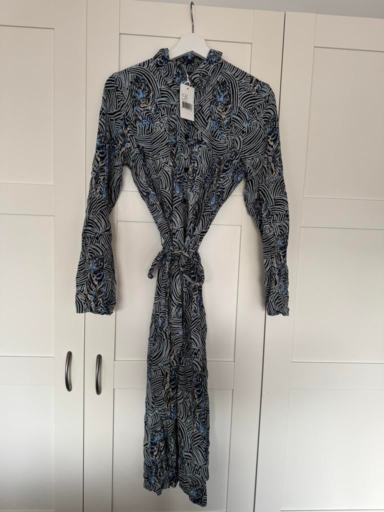 Nieuwe Geisha Jurk Maat S met tijgers, Kleding | Dames, Ophalen of Verzenden, Nieuw, Maat 36 (S), Onder de knie