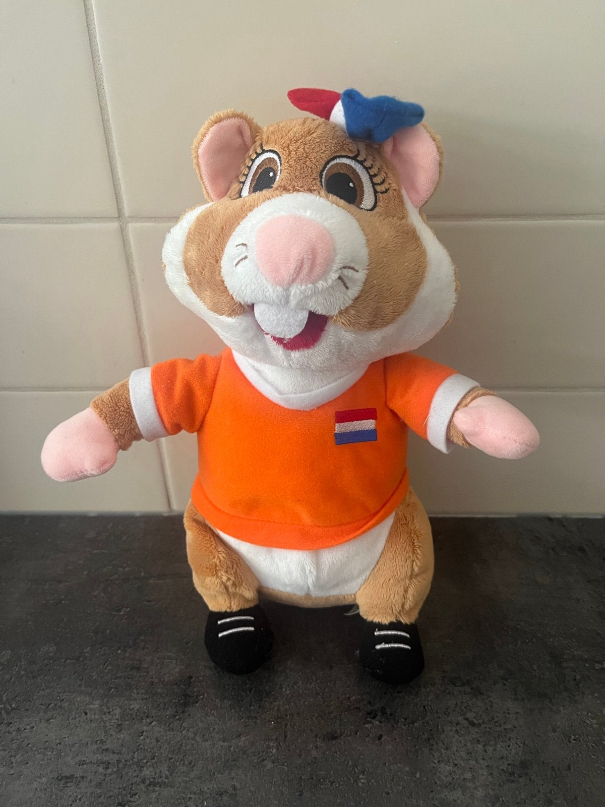 Super leuke AH Hamster in Oranje Voetbaltenue, Albert Heijn, Hamster, Ophalen of Verzenden, Zo goed als nieuw