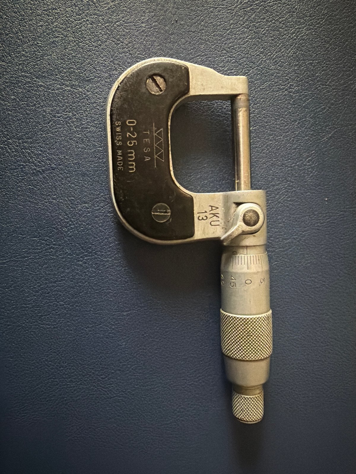Tesa Micrometer 0-25mm - Zwitserse precisie, Doe-het-zelf en Verbouw, Meetapparatuur, Ophalen of Verzenden, Gebruikt, Afstand