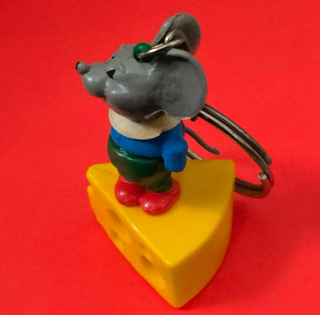 Muis op kaas sleutelhanger, Ophalen of Verzenden, Zo goed als nieuw, Dier of Natuur