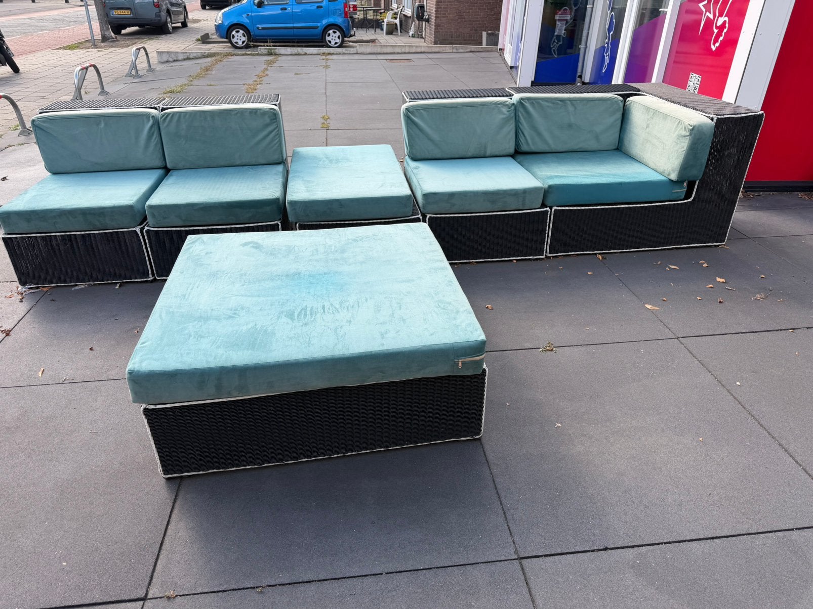 Loungeset te koop merk Borek, Tuin en Terras, Ophalen, Zo goed als nieuw, Kunststof