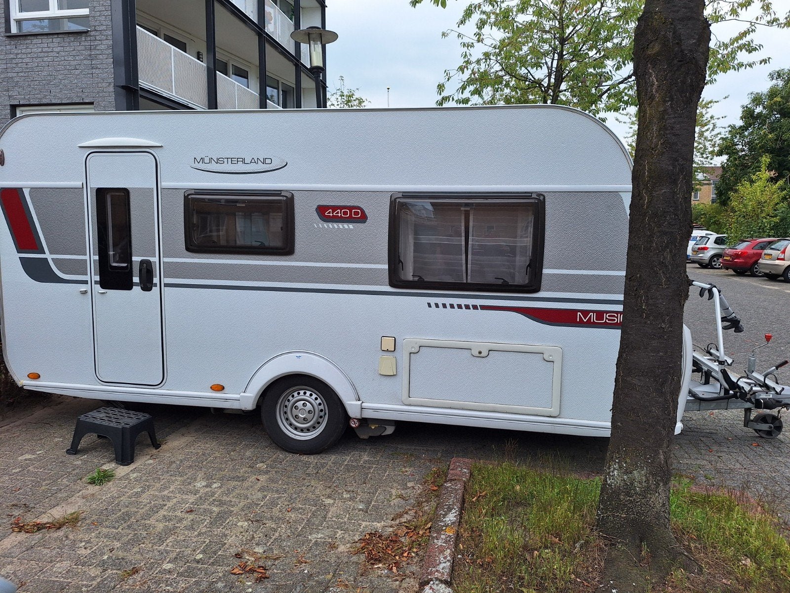 Caravan LMC Musica 440d uit 2014, incl. mover en fietsenrek, Fietsenrek, Treinzit, Particulier, LMC en Münsterland