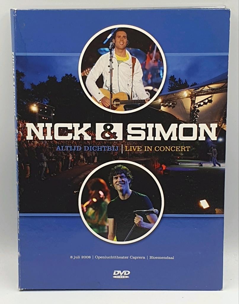 Te koop: Nick & Simon - Altijd Dichtbij Live in Concert DVD, Alle leeftijden, Ophalen of Verzenden, Zo goed als nieuw
