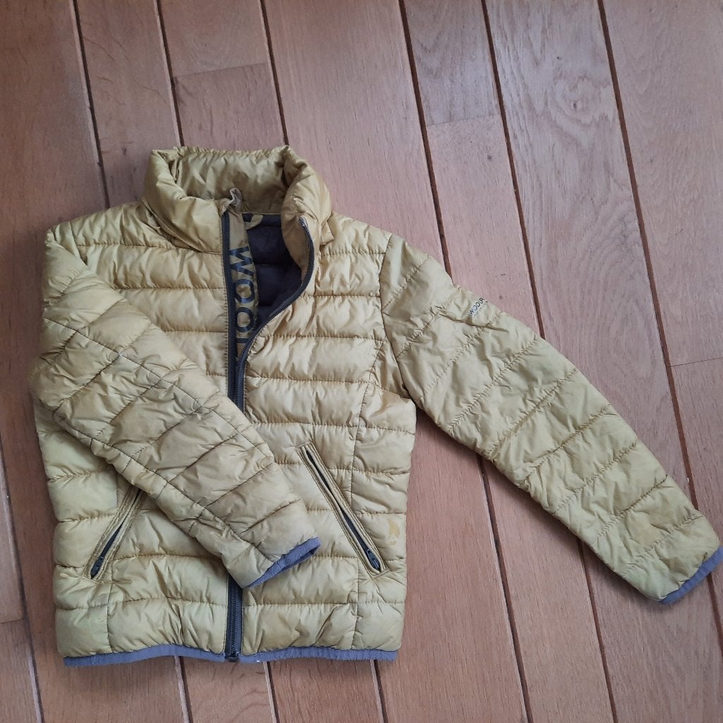 Woolrich gewatteerd jas jack lime groen maat 116, Kinderen en Baby's, Meisje, Ophalen of Verzenden, Zo goed als nieuw, Woolrich