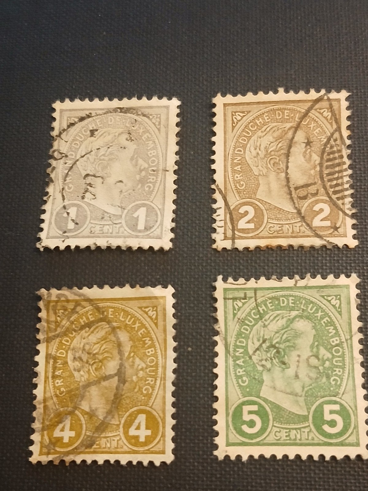 Zegels Adolf van Luxemburg 1891, Ophalen of Verzenden, Luxemburg