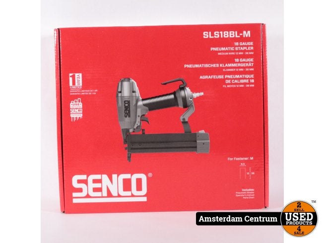 Senco SLS18BL-M Lucht Tacker - Nieuw Geseald, Senco, Gebruikt, Support@senco.com, 4270 Ivy Pointe Blvd, Cincinnati, 
OH 45245, 
USA