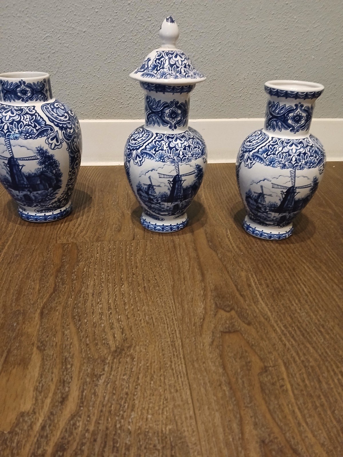 echte delfs blauwe vazen., Ophalen
