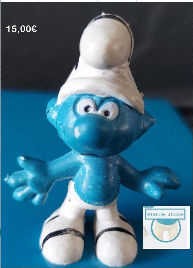 Boef Smurf - 1 streep mist - Schleich - 5,5cm, Ophalen of Verzenden, Gebruikt, Overige Smurfen