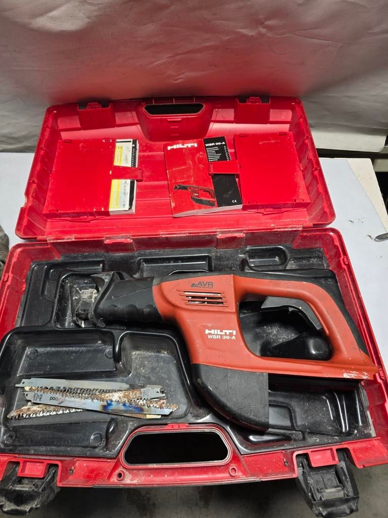 accu reciprozaag HILTI WSR 36-A body in koffer, Ophalen of Verzenden, Hilti, N.v.t, N.v.t