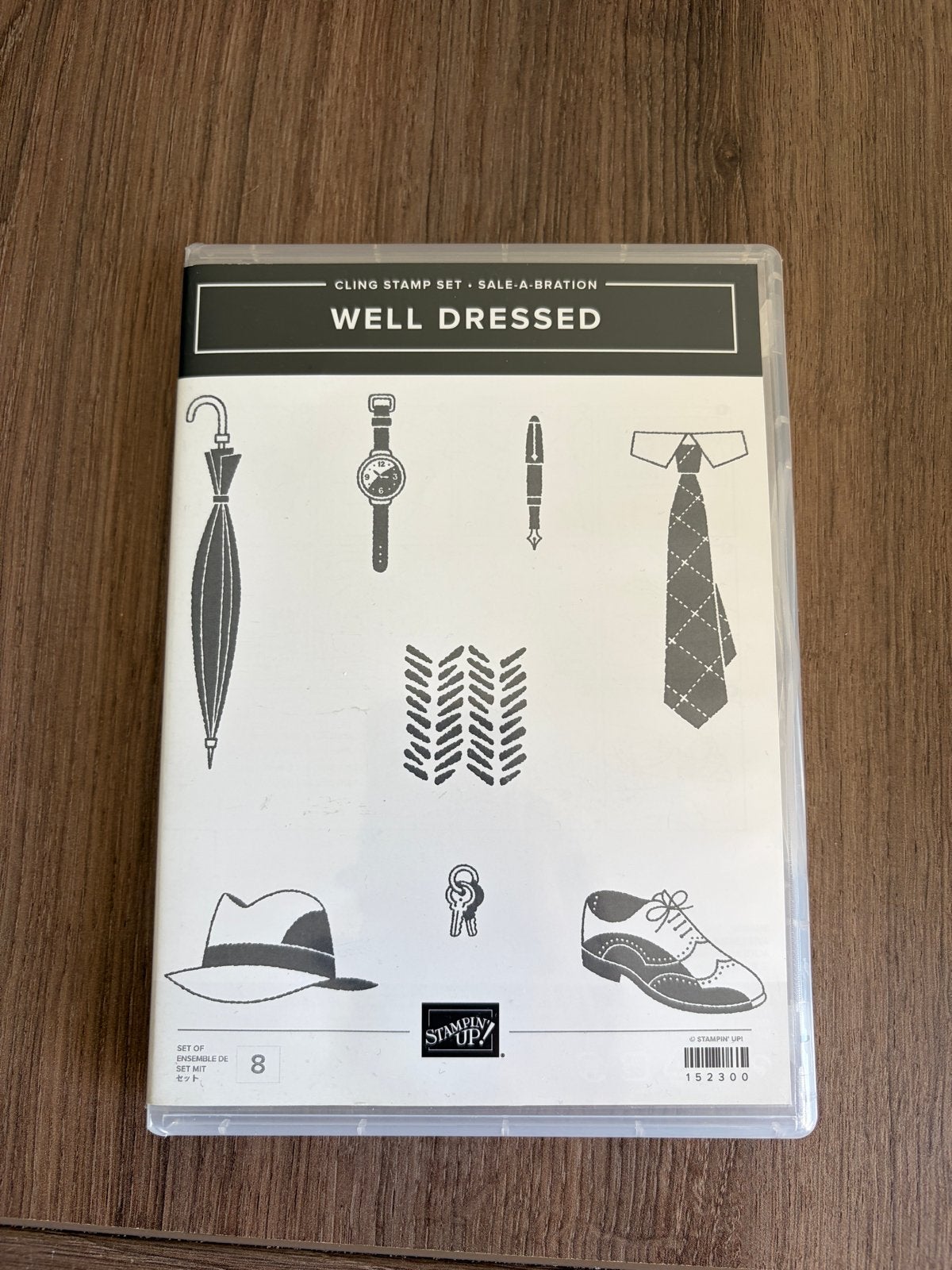 Stampin' Up! Well Dressed Cling Stempelset, Hobby en Vrije tijd, Stempelen, Ophalen of Verzenden, Nieuw, Clearstamp