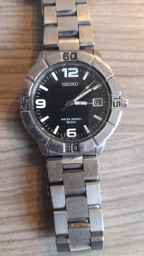 Seiko Herenhorloge - Stijlvol en Robuust, Sieraden, Tassen en Uiterlijk, Horloges | Heren, Gebruikt, Staal, Polshorloge, Ophalen of Verzenden