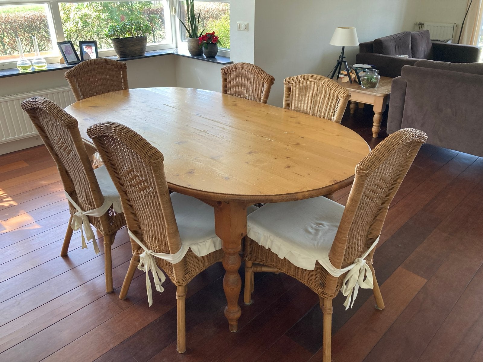 Ovale eettafel van massief grenen - Original English, Ophalen