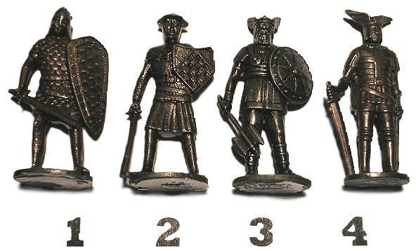 07br-Ferrero kinder surprise metal krieger 1.-12.jh. Noors, Verzamelen, Ophalen of Verzenden, Zo goed als nieuw, Overige typen