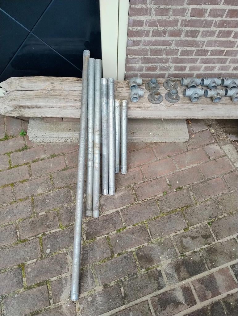 Steigerbuis koppelstukken, Doe-het-zelf en Verbouw, Steigers, Ophalen of Verzenden, Gebruikt, Overige typen, Minder dan 2 meter